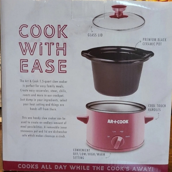 Slow Cooker 1 .5 qt AR+Cooker - Picture 2 of 3